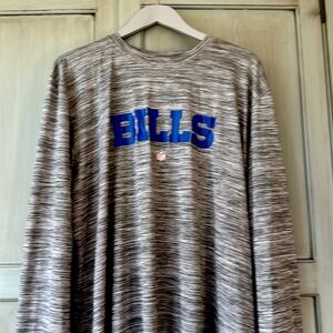 Buffalo Bills Nike NFL On Field Long Sleeve Dri Fit Shirt Gray/Heather Size XXL